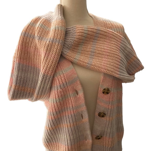 Gap button-down cardigan sweater in pastel colors - Picture 4 of 9